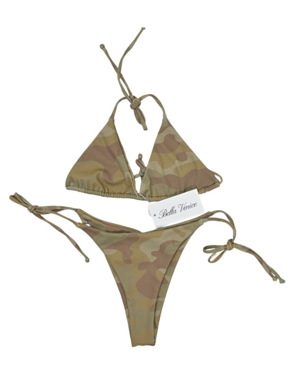 Bella Venice The Belle Bikini Top & Bottoms in Camo